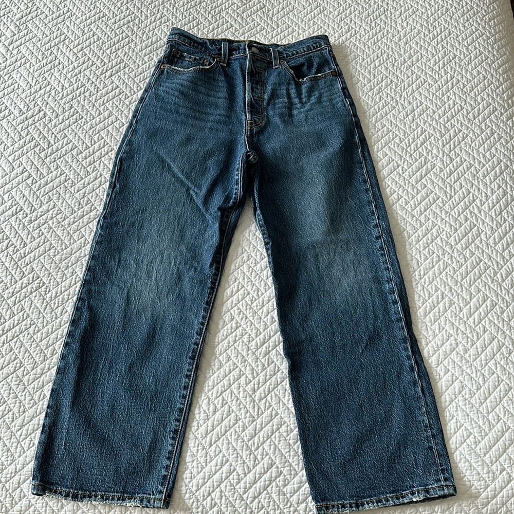 Levi’s Ribcage Straight Ankle Women’s Jeans in Dark Indigo (29x27)